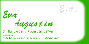 eva augustin business card